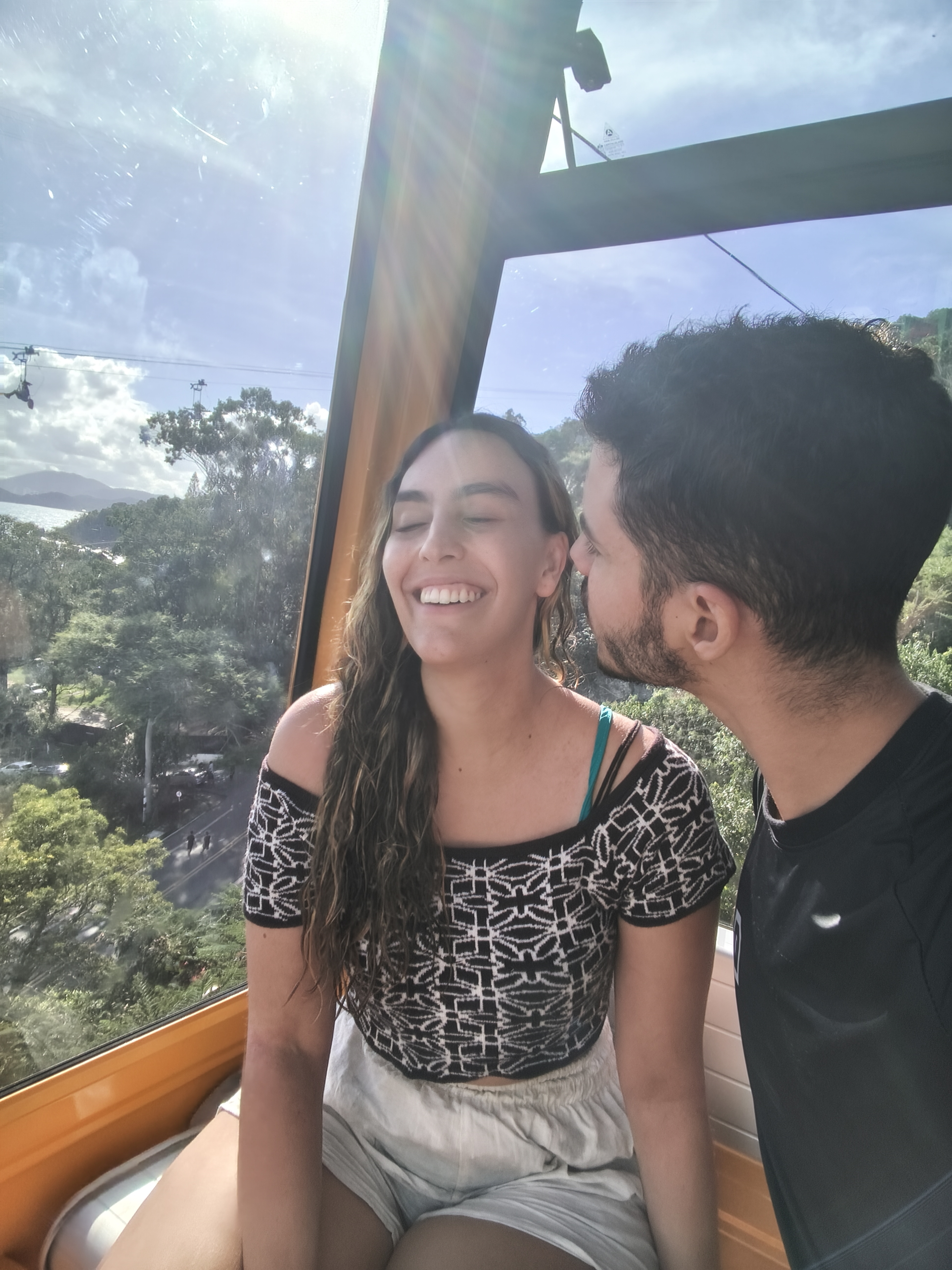 Primeiro bondinho juntos